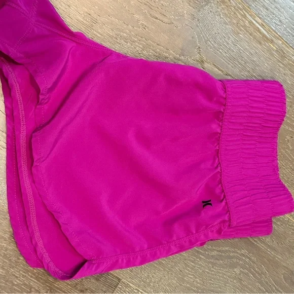 Hurley Women's Fuchsia Athletic Shorts - Picture 8 of 9